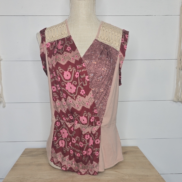 Anthropologie Tops - Anthropologie TINY Nisha Surplice Top SZ L
